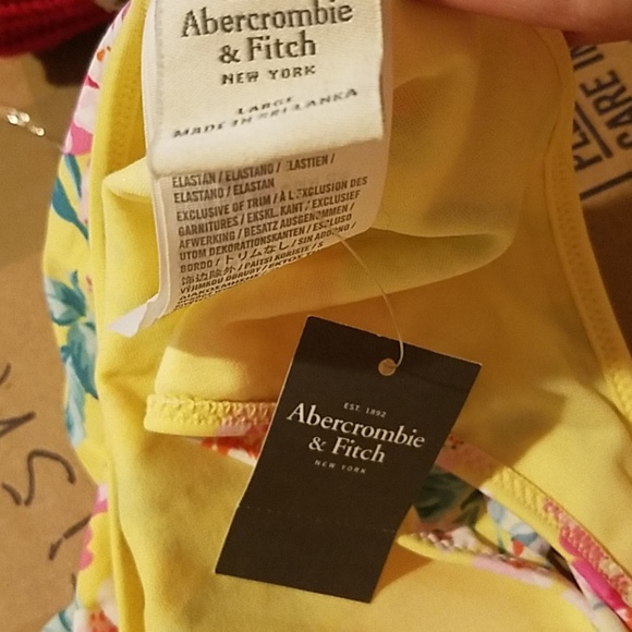 A&F Yellow Floral Bikini Bottom - Picture 3 of 3